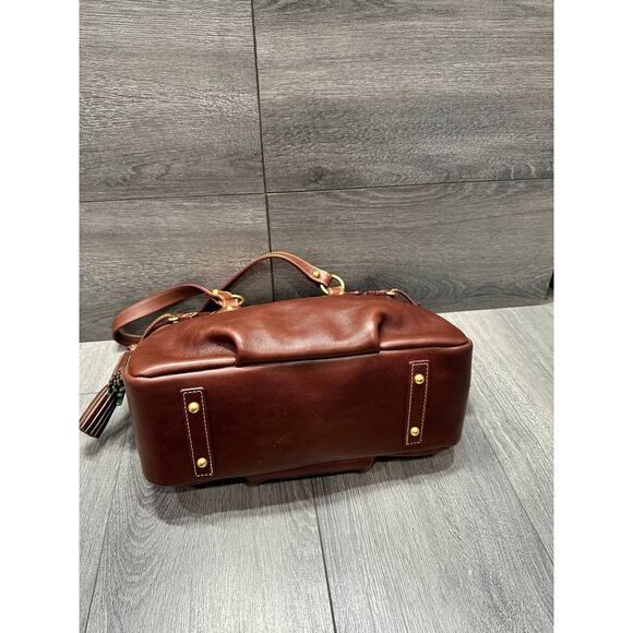 Dooney & Bourke Florentine Leather Small Winged Shopper Chestnut, bag A626470 - Picture 7 of 15